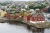 Виды города Торсхавна с уютными домиками у побережья